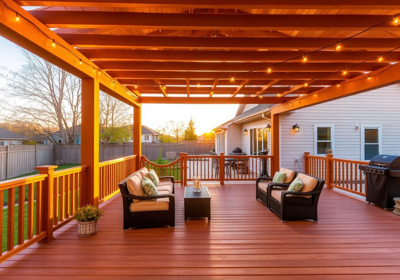 Backyard Deck & Pergola — Outdoor project in Lauderdale, MS by Frank to the Rescue